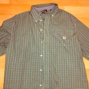Men’s chaps long sleeve button up shirt.